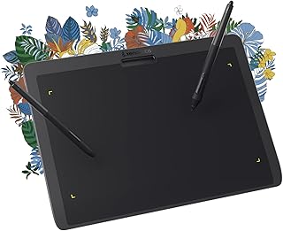 XENCELABS Drawing Tablet Medium, 10 x 6 inch Wireless Graphic Tablet, Pen Tablet with 2 Battery-Free Stylus, 8192 Levels Pressure for Windows Mac Linux, Black
