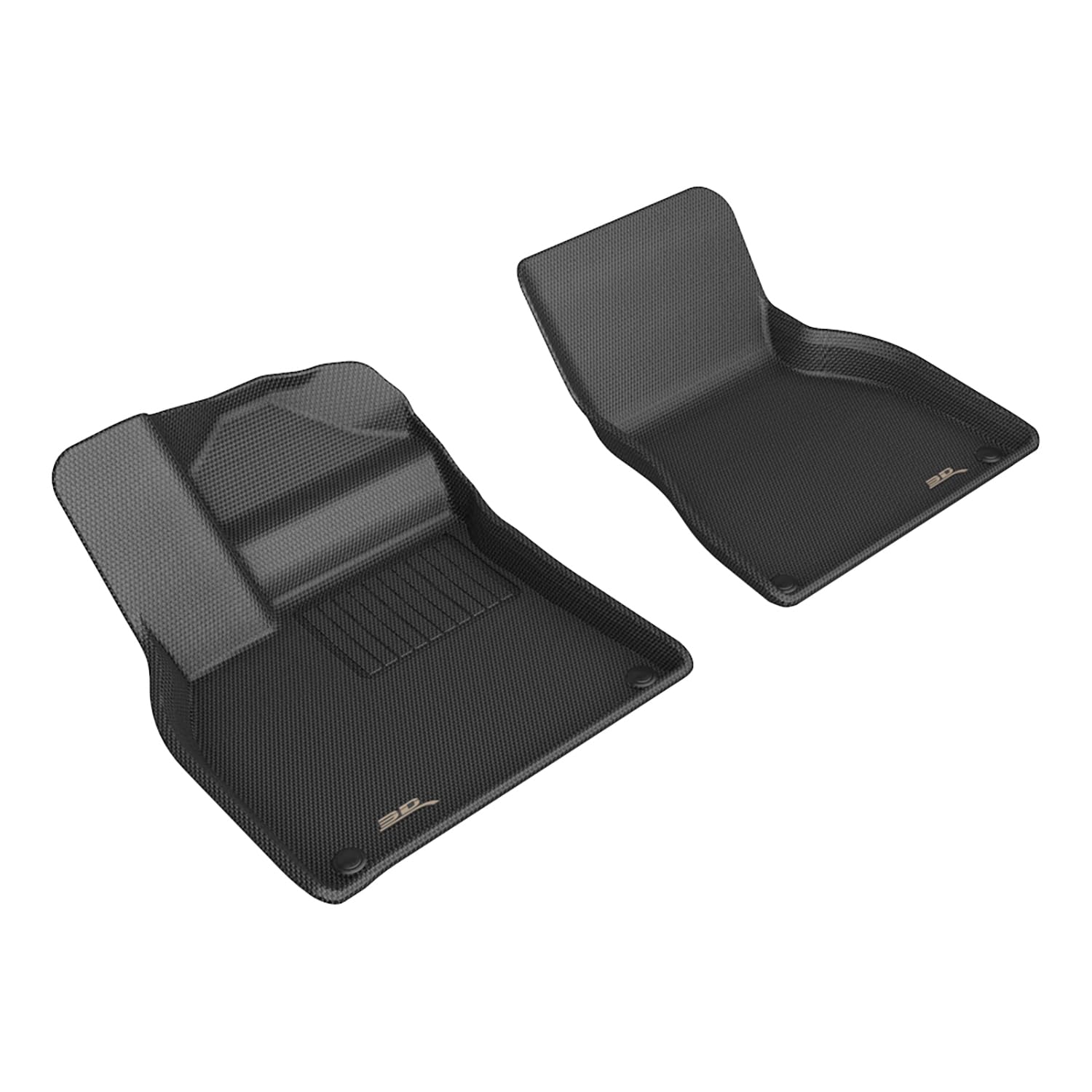 3D MAXpider Kagu Floor Mat Black Compatible with Porsche Macan Electric 2025 - Front Row