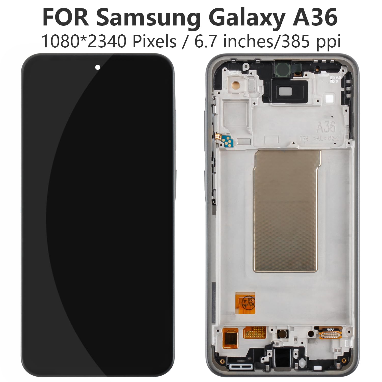 Écran LCD De Remplacement Pour Samsung Galaxy A36 5G - Noir Sans Cadre, Avec Outils De Montage Gratuits - 10
