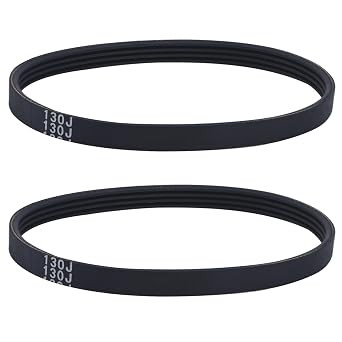 2 Pcs 1-JL22020003 130J Bandsaw Motor Drive Belt 10 inch Band Saw P/N Fits for Craftsman Metal Cutting Bandsaw Motor