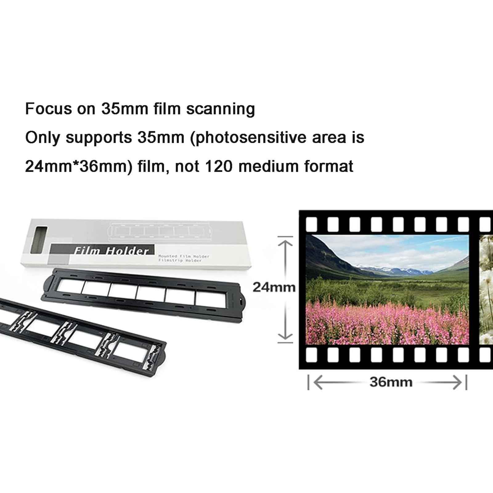 Escáner De Diapositivas, Escáner De Película Digital De 35 Mm, Resolución De 7200 PPP/Salida De 48 bits, Convierte Negativos Y Diapositivas De Película De 35 Mm a JPEG, Compatible con Mac Y PC