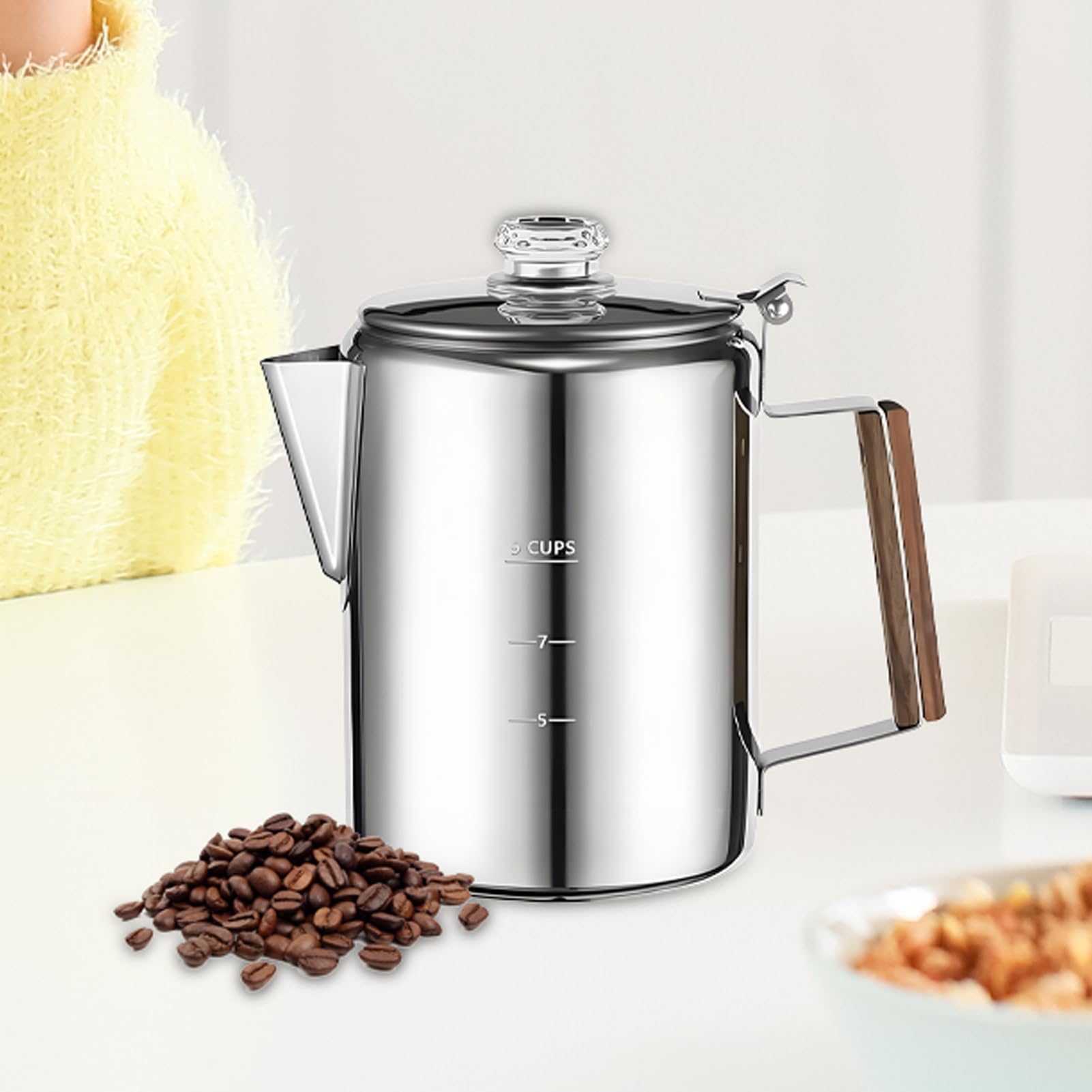 Percoladora Máquina Para Café Portátil Comercial Compacta Inoxidable