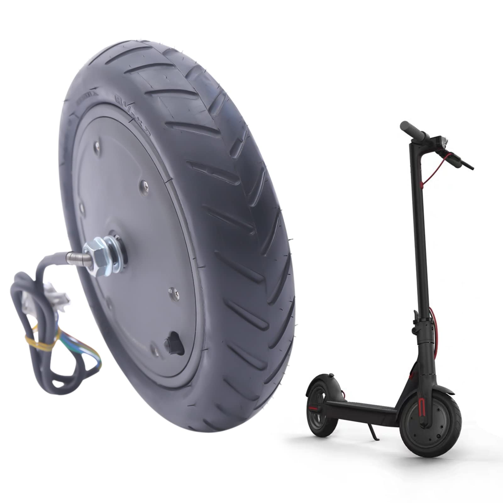 36V 350W motor de patinete eléctrico patinete rueda motor sin escobillas DC motor neumático inflable rueda para Xiaomi M365/M365 PRO patinete eléctrico