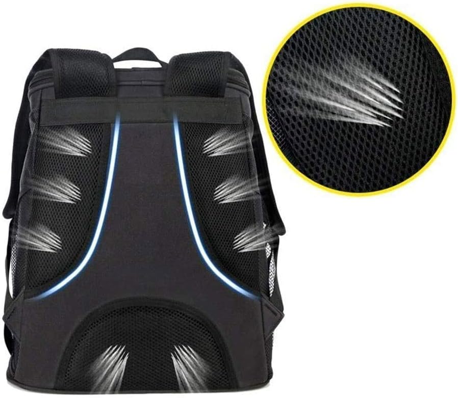 Innovative Traveler Backpack Pet Backpack Small Space Dog Rucksack Breathable Pet Picnic Bag (Black 42cm)