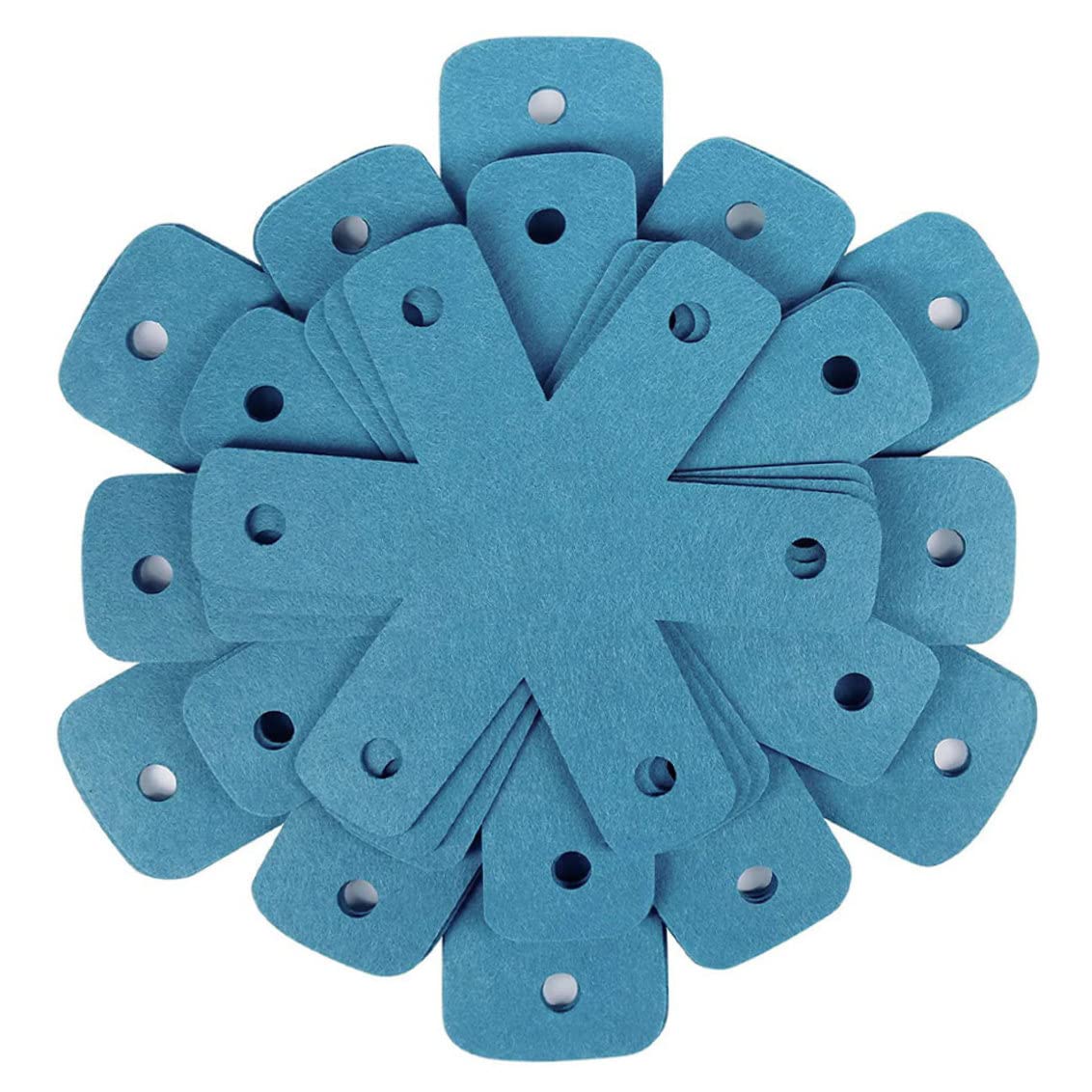 Suxdlan Pot Pan Protectors Stacking Pot Separators Pads Kit, Anti-Scratch Cookware Mats, Blue 12PCS