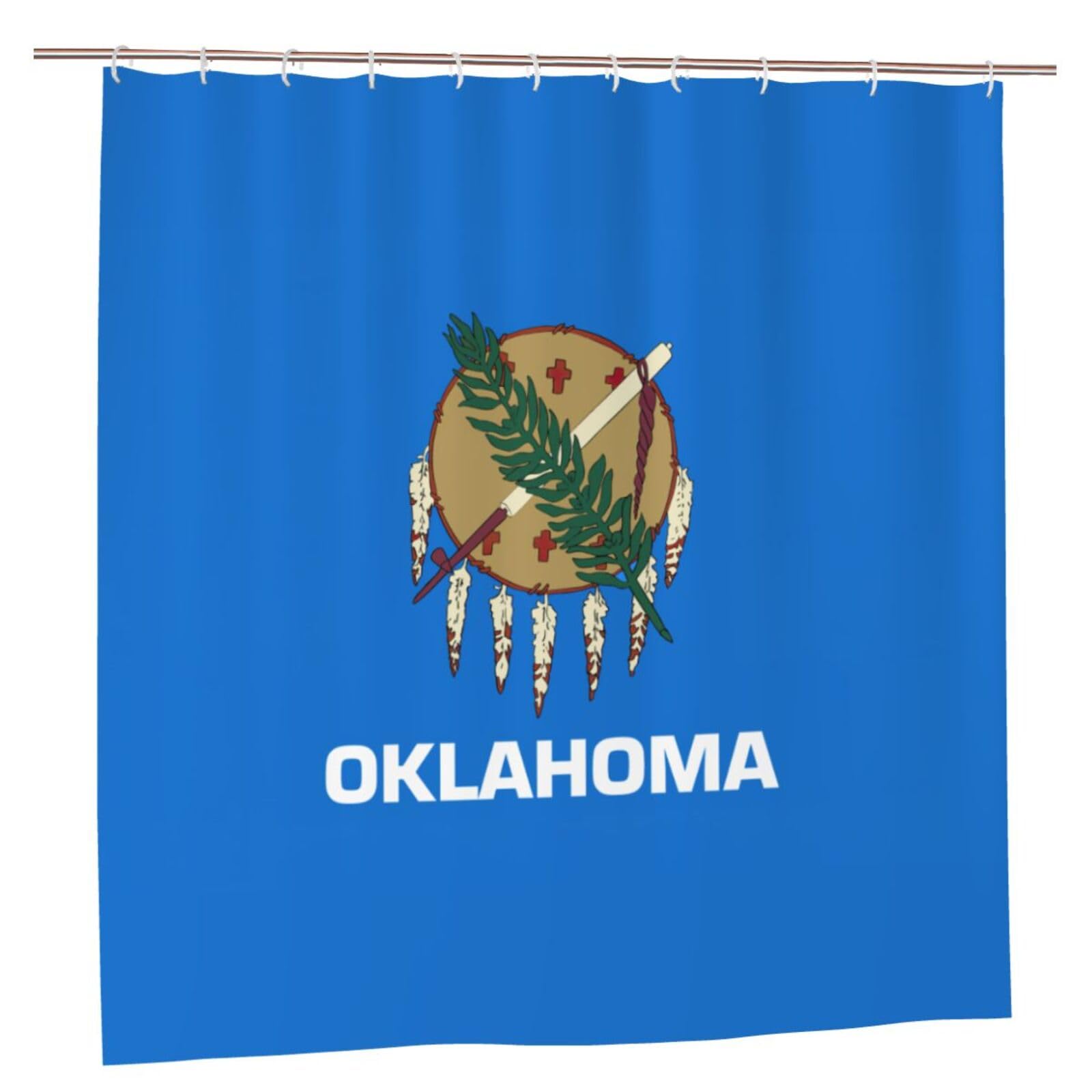 Rideau de douche Oklahoma polyester 183x183 cm avec 12 œillets