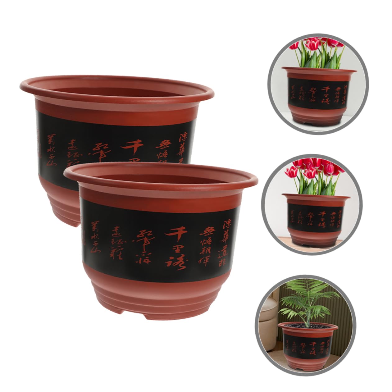 TOYANDONA 2pièces Jardinière pour Orchidées Plastique Pot De Fleurs pour Plantes Intérieur Drainage pour Évacuation Eau