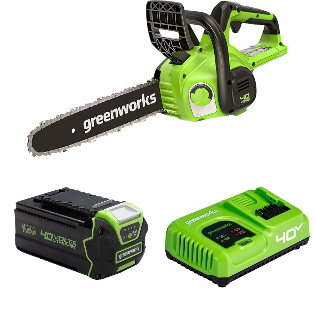 Tronçonneuse 12-Pouces Greenworks 40V pour l'entretien de votre jardin