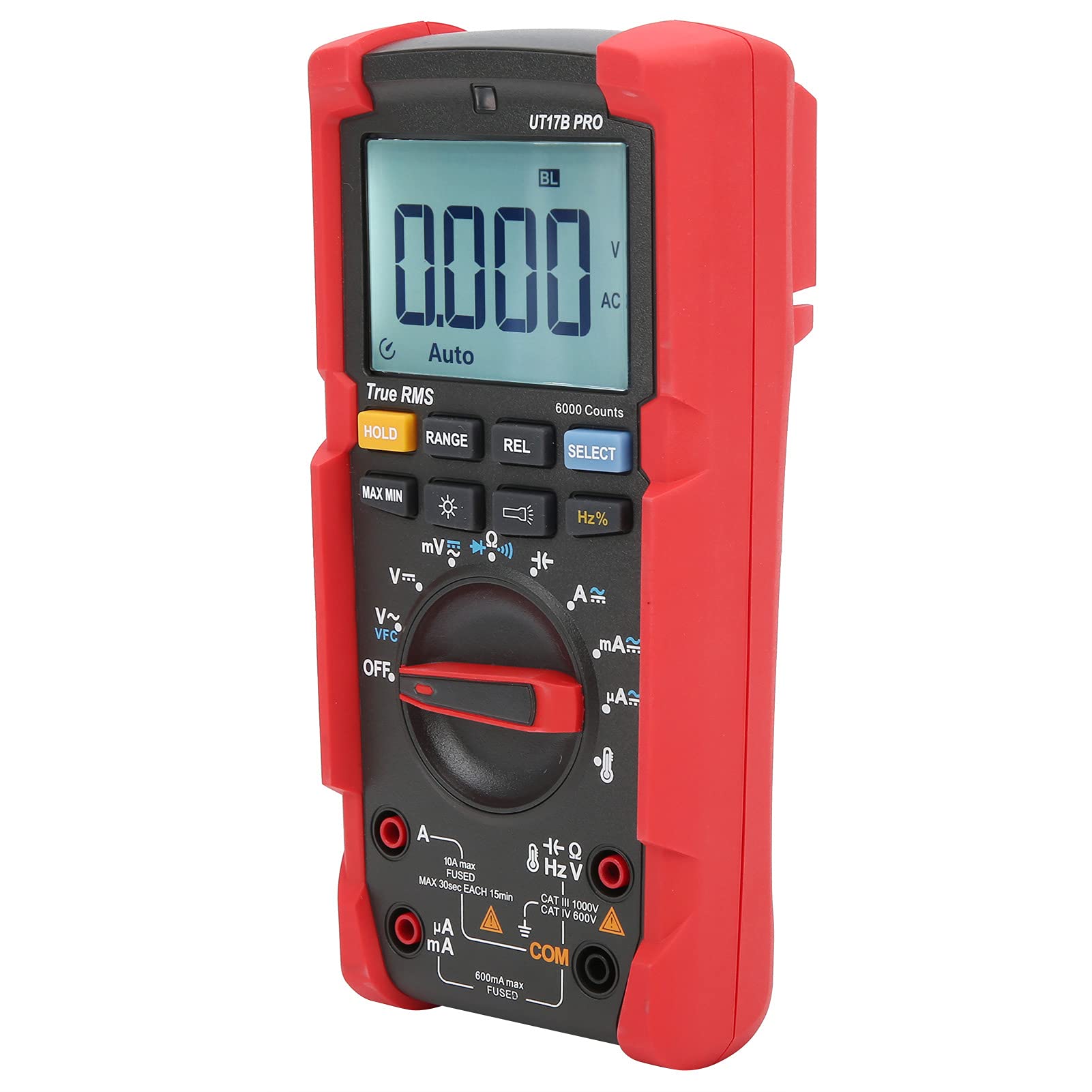 Multimetro Digitale UT17B PRO Tester True RMS Ad Alta Precisione per Elettricisti Uso Domestico Design Multifunzione ABS