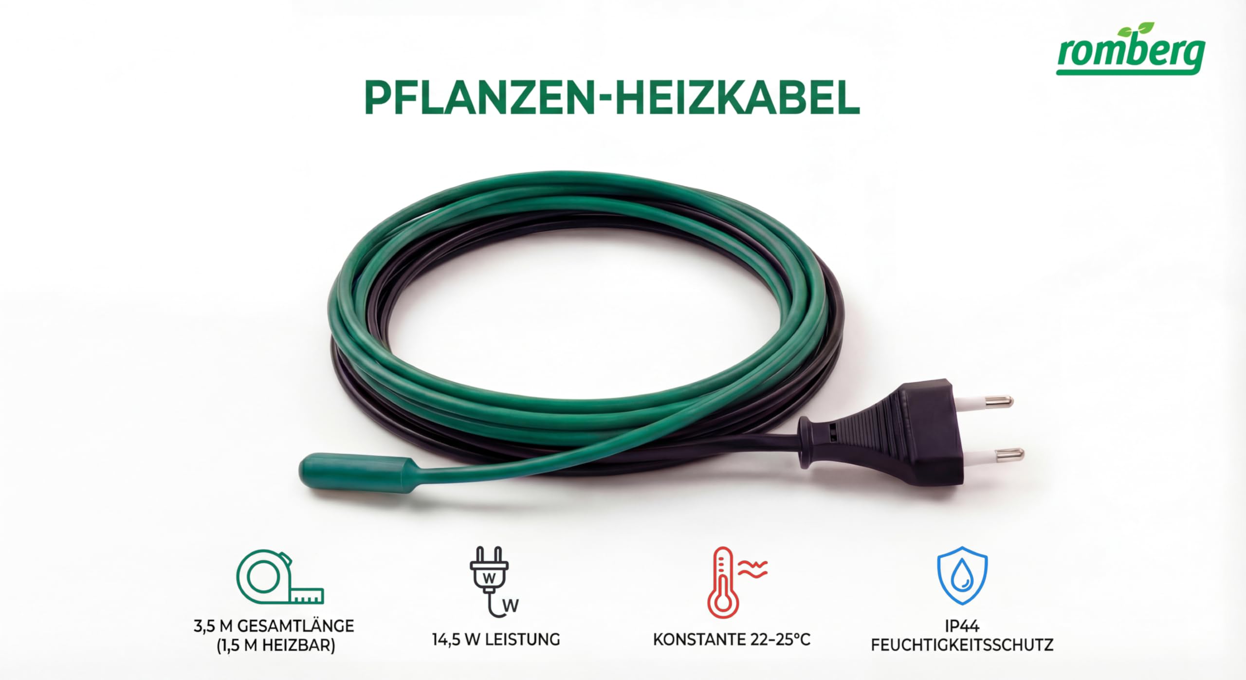 Romberg Câble Chauffant 3,5 m 14,5 W