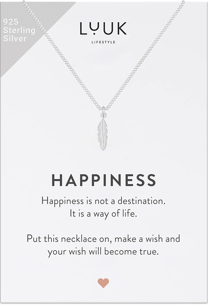 LUUK LIFESTYLE Sterling Silver Pendant Necklaces in Silver, Gold & Rosegold