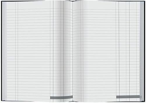 Miniatura 2 de Collins 6424 Ideal Case Bound - Libro de efectivo doble A4, 192 páginas, color negro