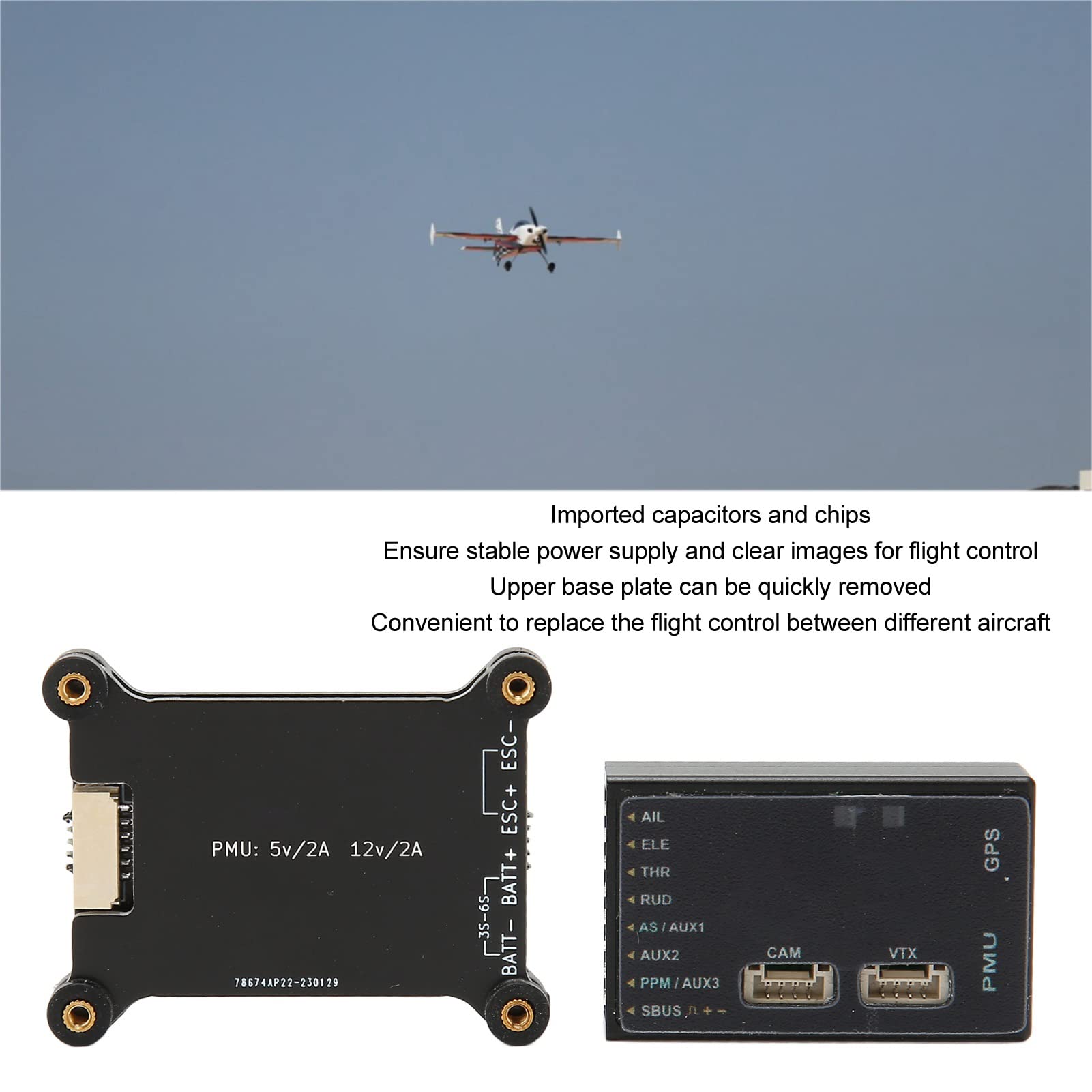 Controllore di Volo, Facile da Installare 2 in 1 SNL HD OSD MAVLINK Pad di Smorzamento della Piastra di Base Superiore Rimovibile BN220 Modulo GPS per Drone
