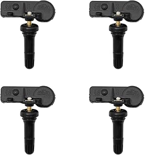 HQPASFY Tire Pressure Sensor 315MHz TPMS 4PCS Compatible with Ford F250 F350 F450 Focus| Lincoln MKS| Mercury Milan & More Replaces# DE8T-1A180-AA, 9L3Z-1A189-A, DE8T-1A150-AA