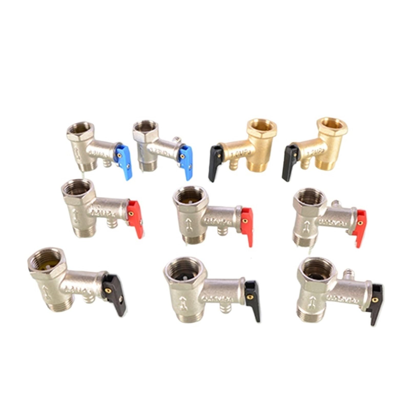 1 PZ 1/2 "BSP Ottone nichelato scaldabagno Elettrico Speciale valvola di Sicurezza valvola limitatrice di Pressione valvola limitatrice di Pressione Accessori(KL4-16a)