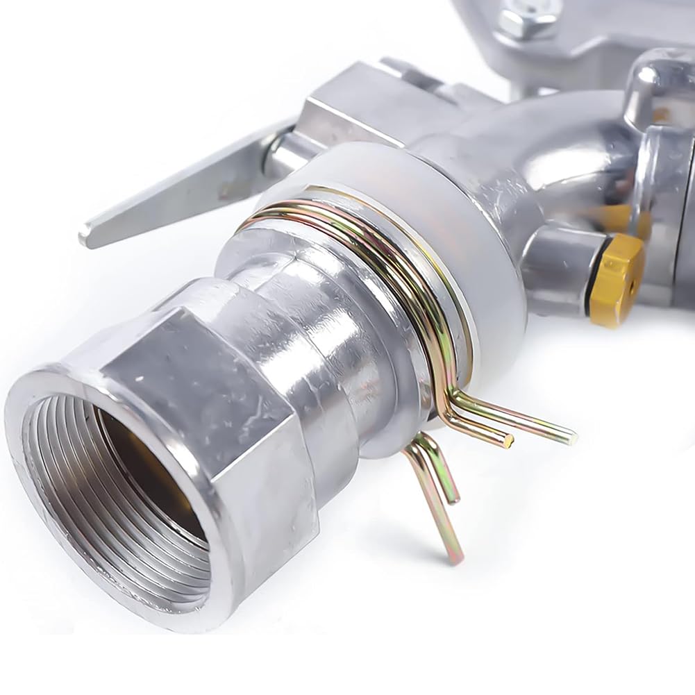YANGYMM Irrigatore per Irrigazione Agricola, Pistola a Spruzzo Irrigazione da 1,5 Pollici, con Ugello Ricambio, Portata d'Acqua 28-60 M, Irrigatore Impatto Rotante Regolabile a 360°, per Fattorie YANGYMM Irrigatore per Irrigazione Agricola, Pistola a Spruzzo Irrigazione da 1,5 Pollici, con Ugello Ricambio, Portata d'Acqua 28-60 M, Irrigatore Impatto Rotante Regolabile a 360°, per Fattorie