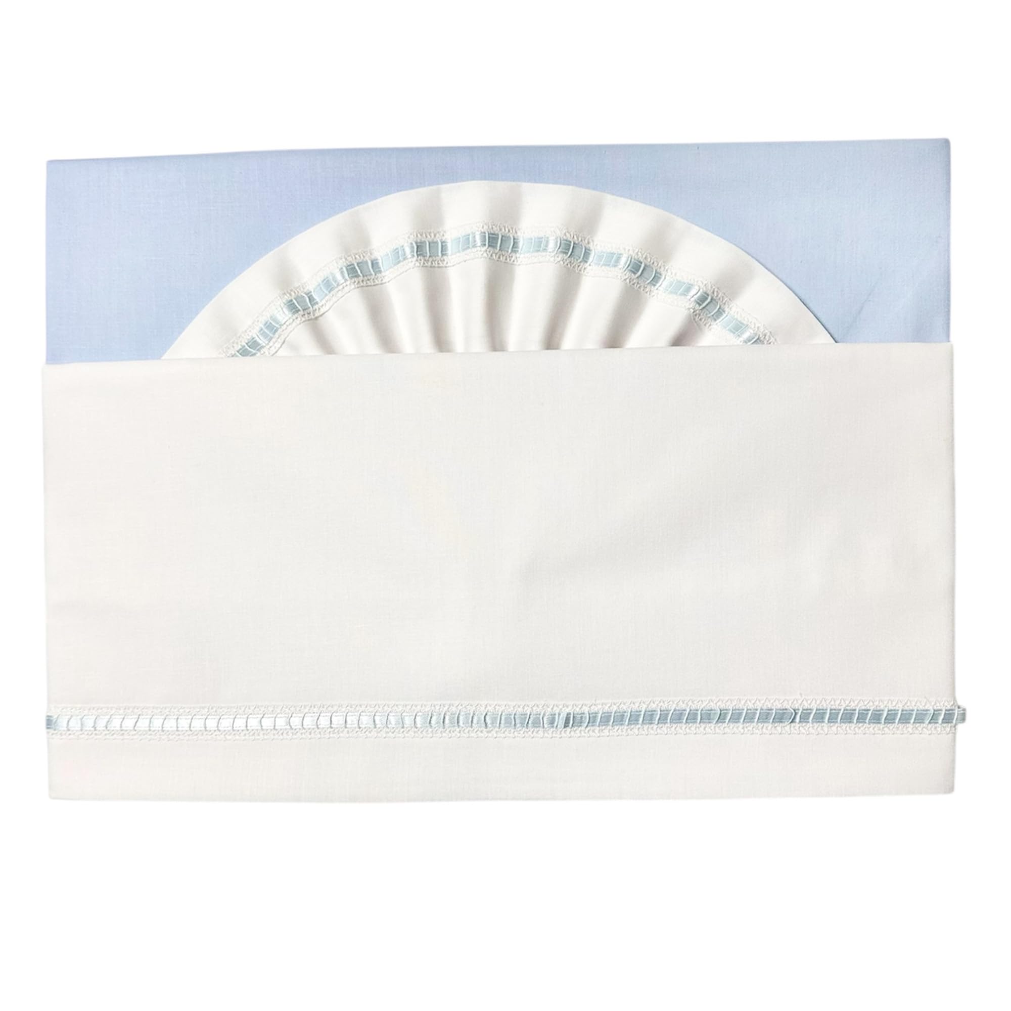 ADF Lenzuolo Lettino Neonato 100% Cotone Made in Italy – Set 3 Pezzi con Lenzuolo Sopra, Sotto e Federe – Biancheria Culla e Lettino 120x180 cm