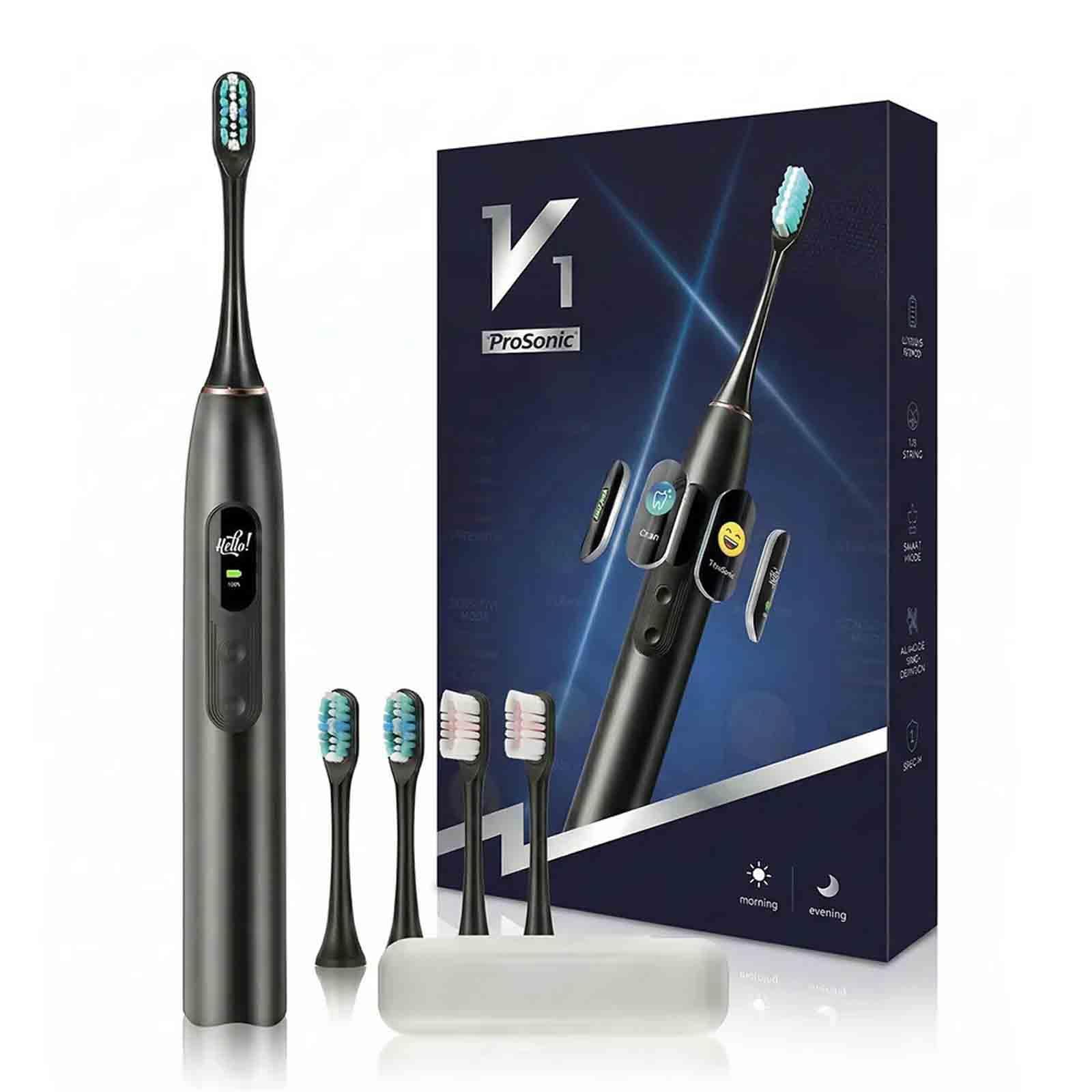 Photo 1 of Oryzom Electric Toothbrush - 5 Modes for Personalized Care, Smart Pressure Control to Protect Gums, Rechargeable with Pressure Sensor and Timer, Customizable Intensity Powered Toothbrush