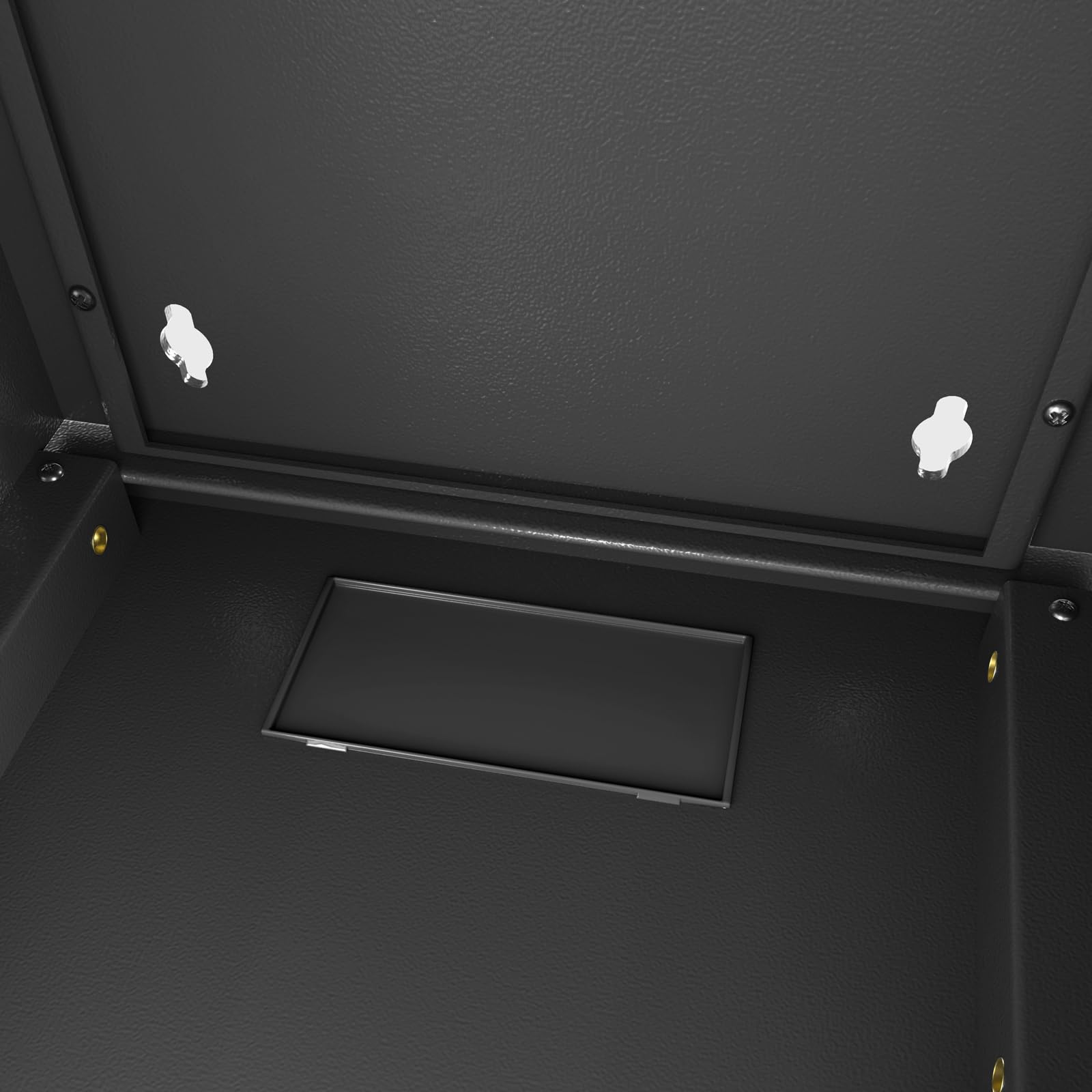 hb-digital Netzwerkschrank 19Zoll 12HE Wandmontage Glastür Sichttür Schloss Wandgehäuse für EDV Router Patchpanel Traglast 60kg robust Tiefe 400mm abschließbar mit Lüftung Unmontiert - Schwarz