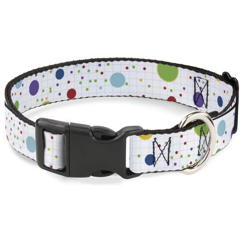 Pince à col plastique blanc et gris à motifs pois et grille pour chemise étroite