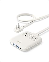 Vista 8 de Anker Estación de Carga Nano (67W Máx.), Regleta de Alimentación 6 en 1 para iPhone 16/15, MacBook, con Enchufe Plano y Cable de Extensión Delgado