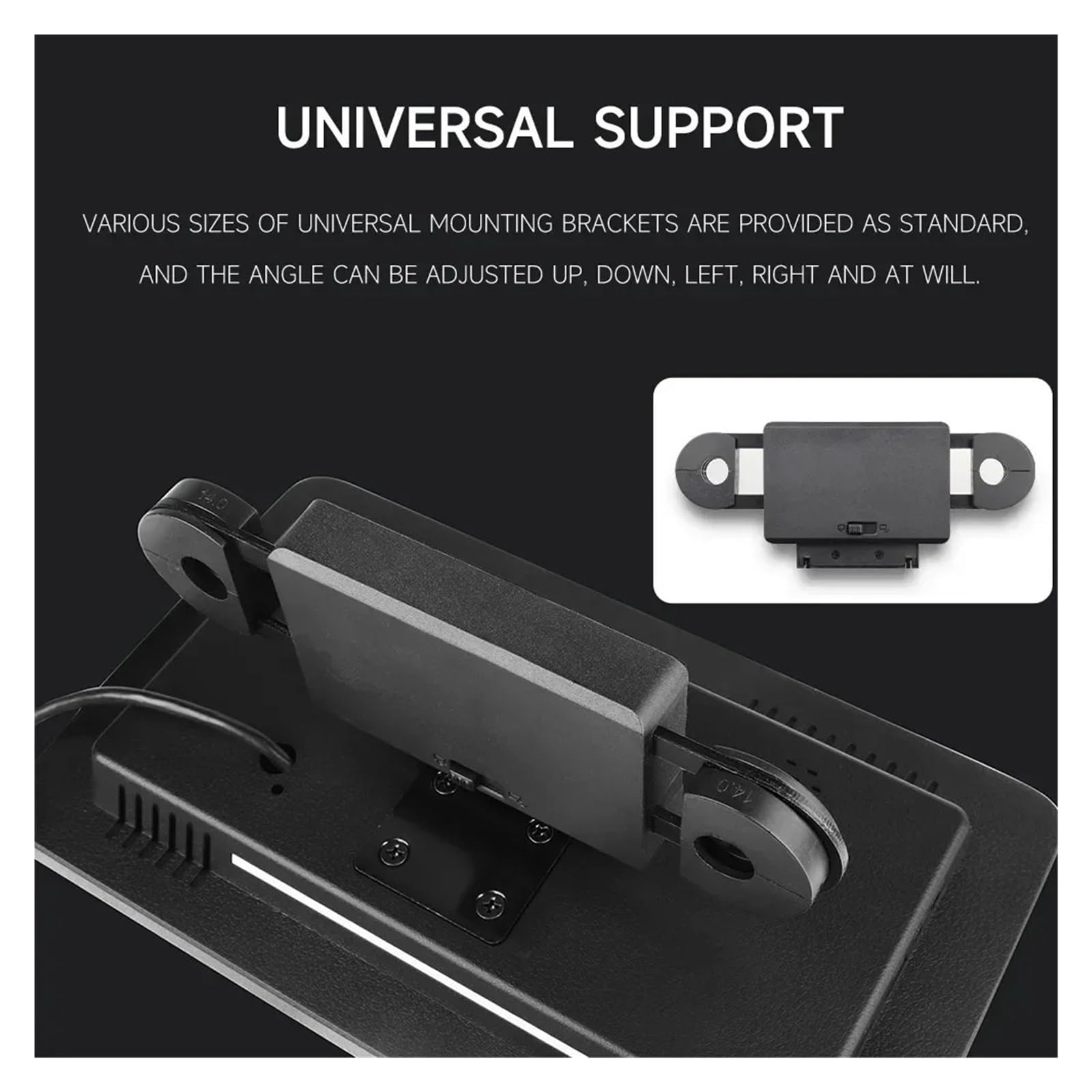 Monitor De Reposacabezas con Pantalla Táctil IPS For Asiento Trasero Coche, Reproductor For, WiFi, Vídeo, Música, FM, Bluetooth FáCil Instalación para Viajes(1 pc HDMI A4)