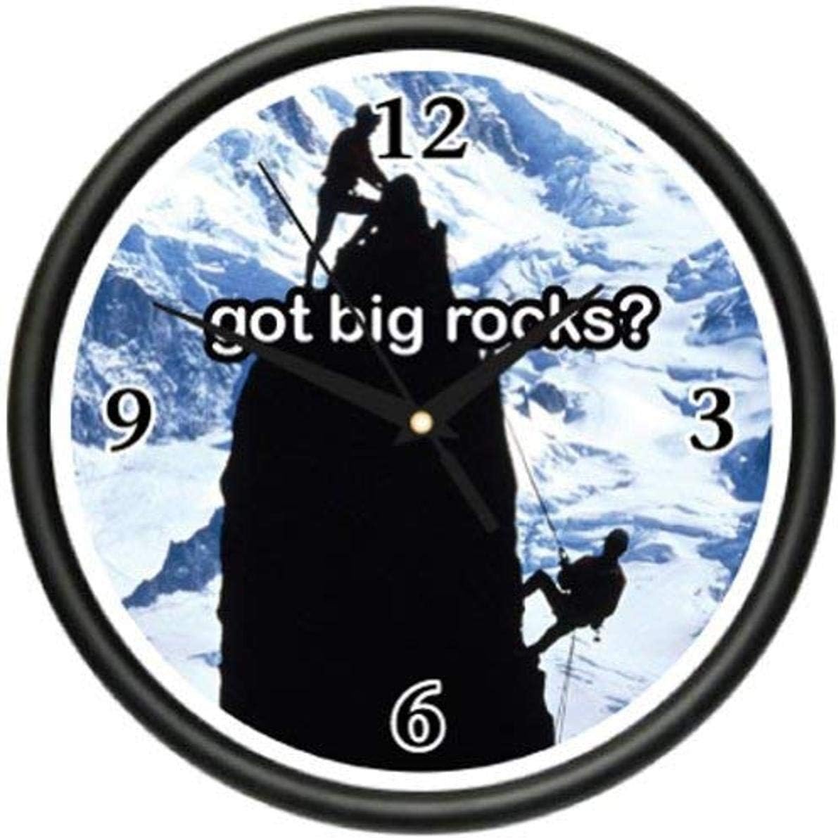 SignMission Rock Climbing Wall Clock Climber Gear Rope Harness