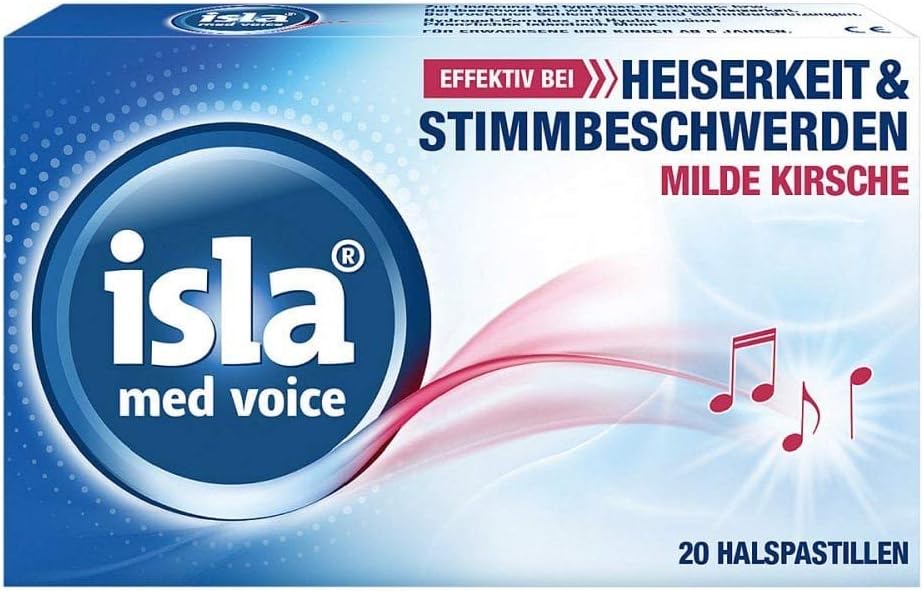 isla med Voice milde Kirsche Halspastillen, 20 pcs. Pastilles
