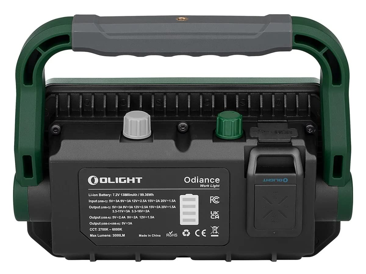 OLIGHT Odiance, luz de trabajo COB, control remoto y larga autonomía. 2700K-6000K (OD Green)