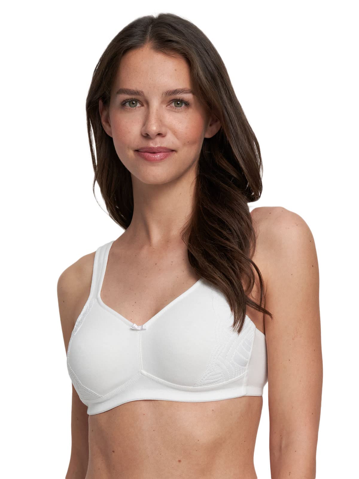Susa Women's Nizza Bra, Weiß,