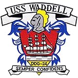 DDG-24 USS Waddell Patch
