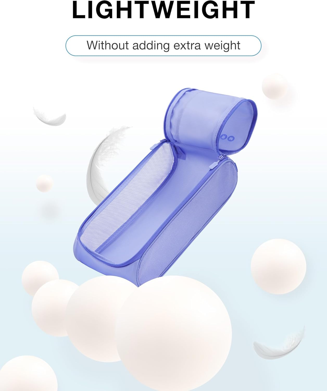 BAGSMART Keep Shape Packing Cubes for Travel, 6 Set Travel Cubes for Packing, Lightweight Suitcase Organizer Bags Set for Travel Essentials - Image 5