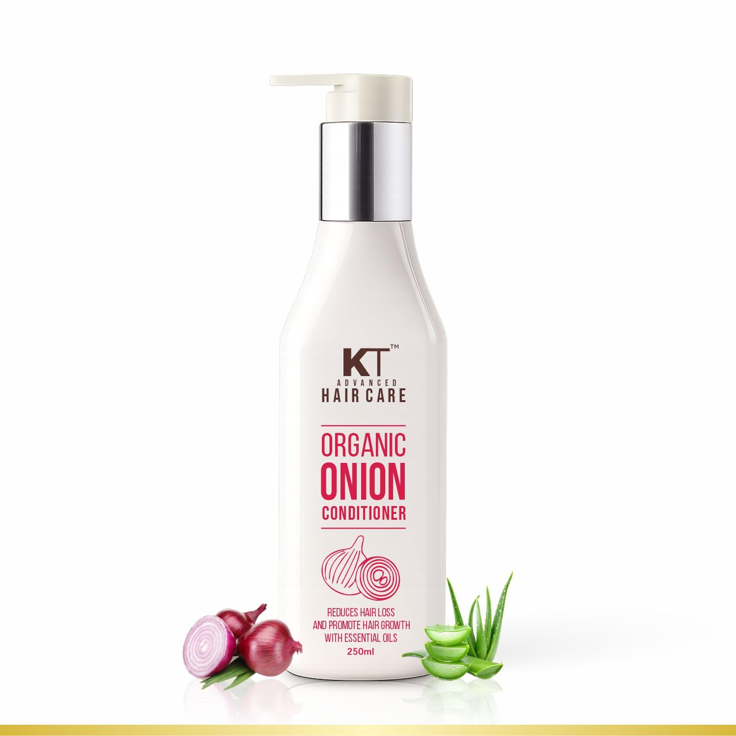 KT PROFESSIONAL Organic Onion Conditioner Damage Repair & Split End Control Conditioner Sulfate Free Paraben Free 250ml