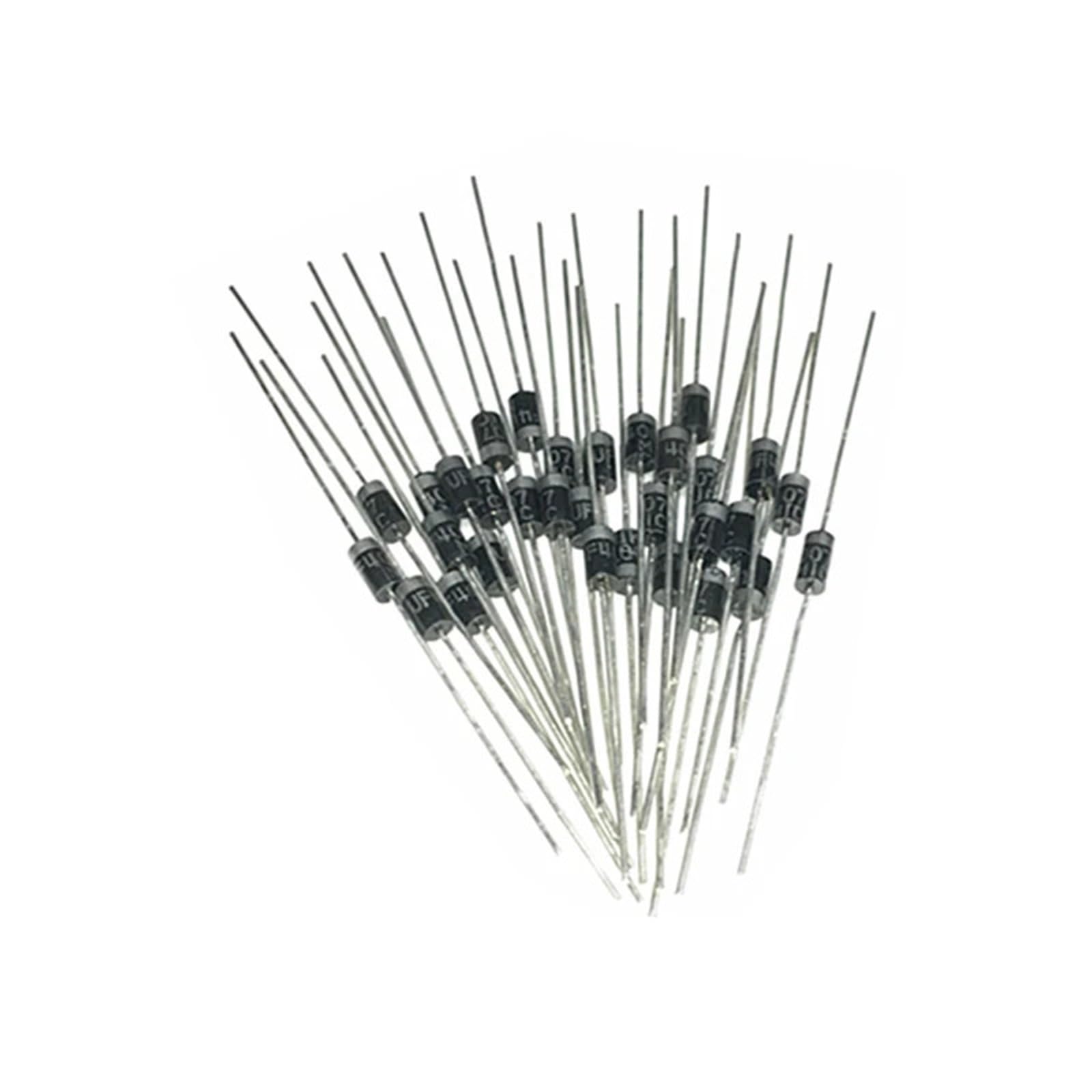 Diode de redressement à récupération rapide FR104 1A 400V DO-41 FR107 1000V 1KV, 50 pièces/lot, FR207 2A DIP, composants électroniques PCB(FR207 2A 1000V)