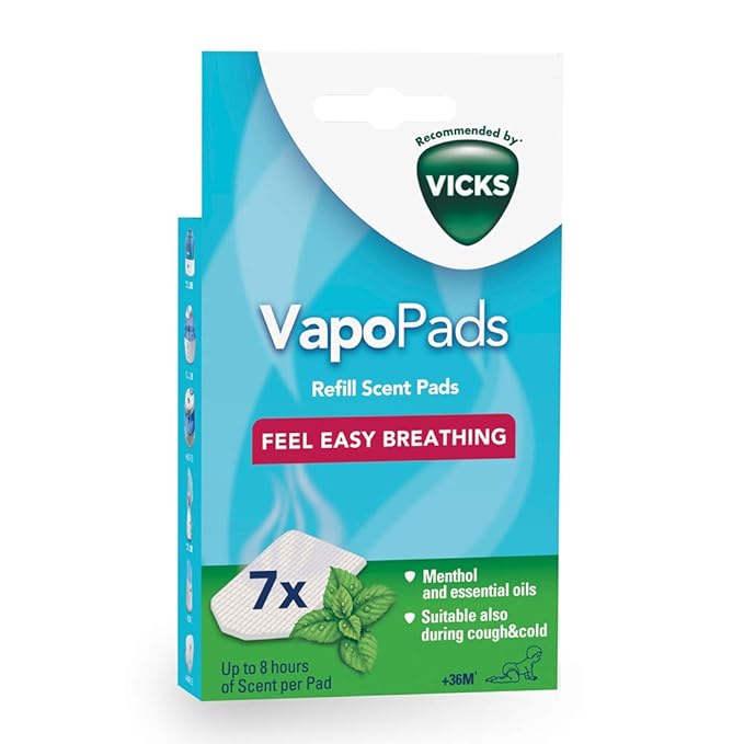 Vicks VapoPads Menthol 7 Scented pads with essential oils, VH7