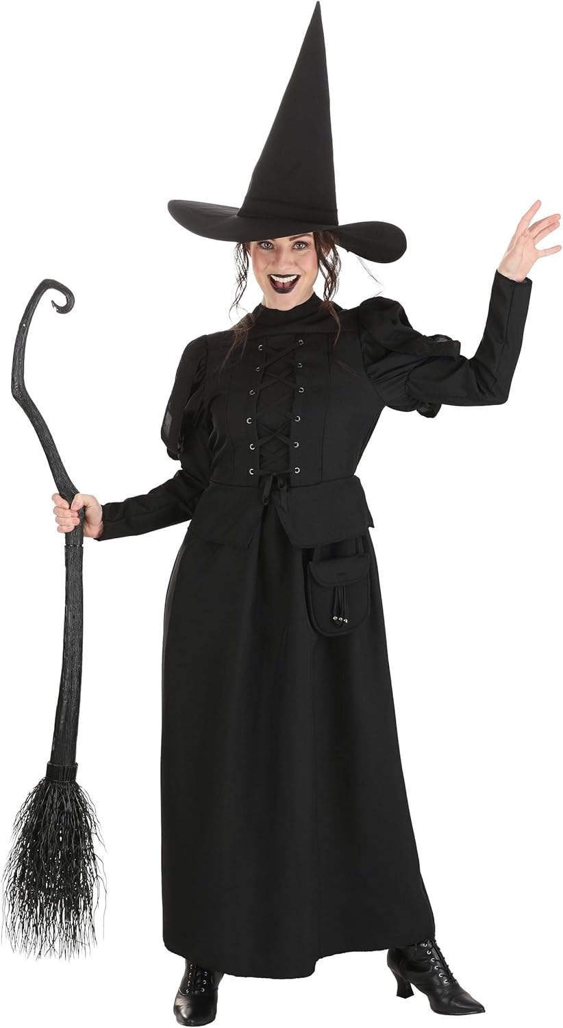 Wizard of Oz Wicked Witch Costume for Women, Wicked Witch of the West Outfit for Scary Cosplay & Halloween Small