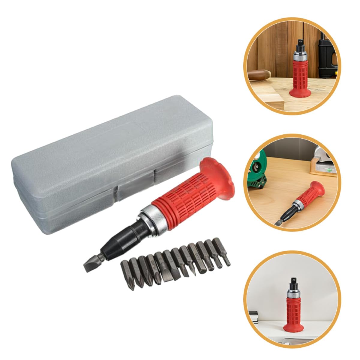 Cabilock Kit de Destornilladores de Manual Acero Inoxidable Ergonómico Resistente para Reparación y Profesional y Bricolaje