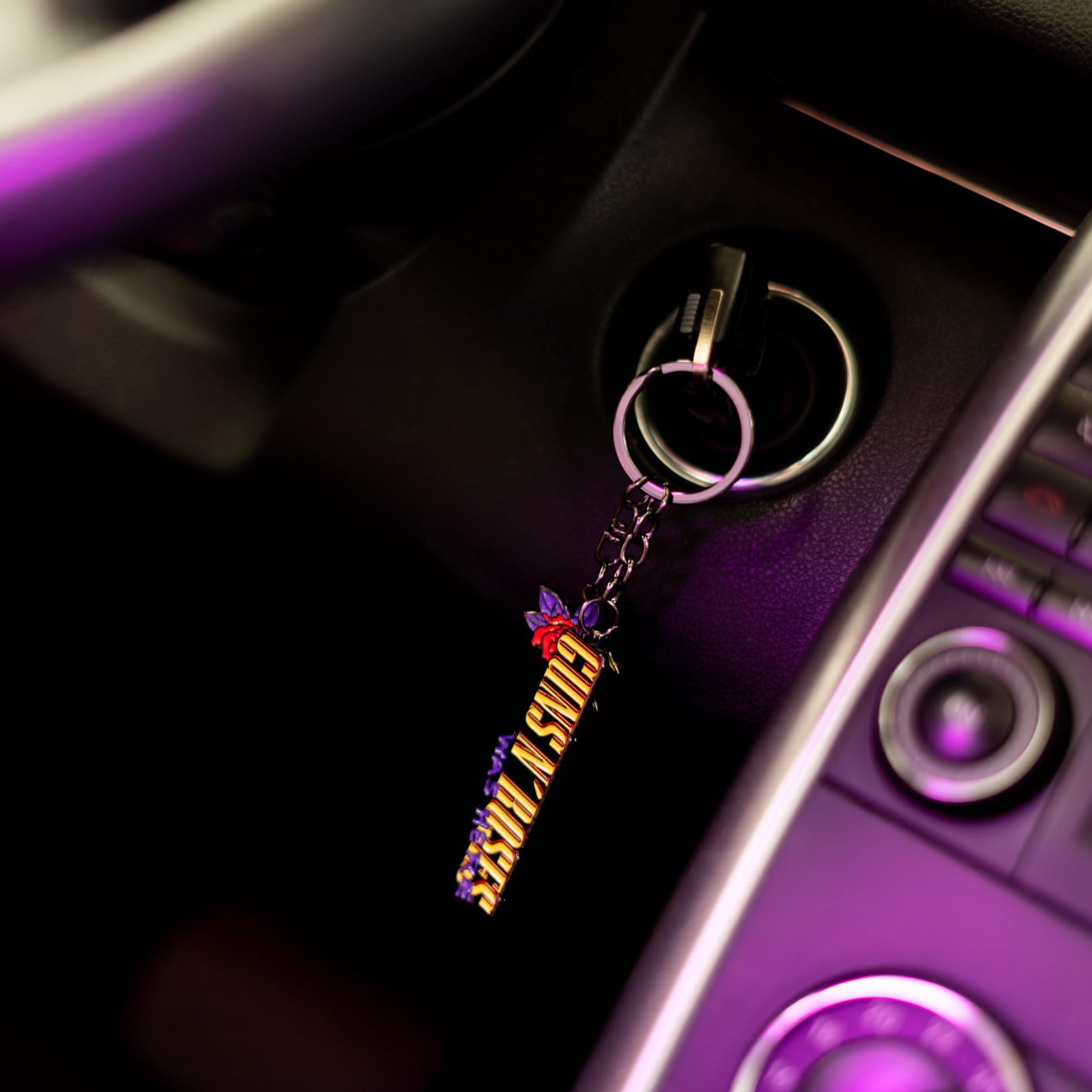 Grupo Erik Keyring - Guns N Roses Merch | Official Merchandise Guns And Roses Gifts Under 10 Pounds, Keychain Music Gifts For Men, Cute Keyring, Cool Keyrings