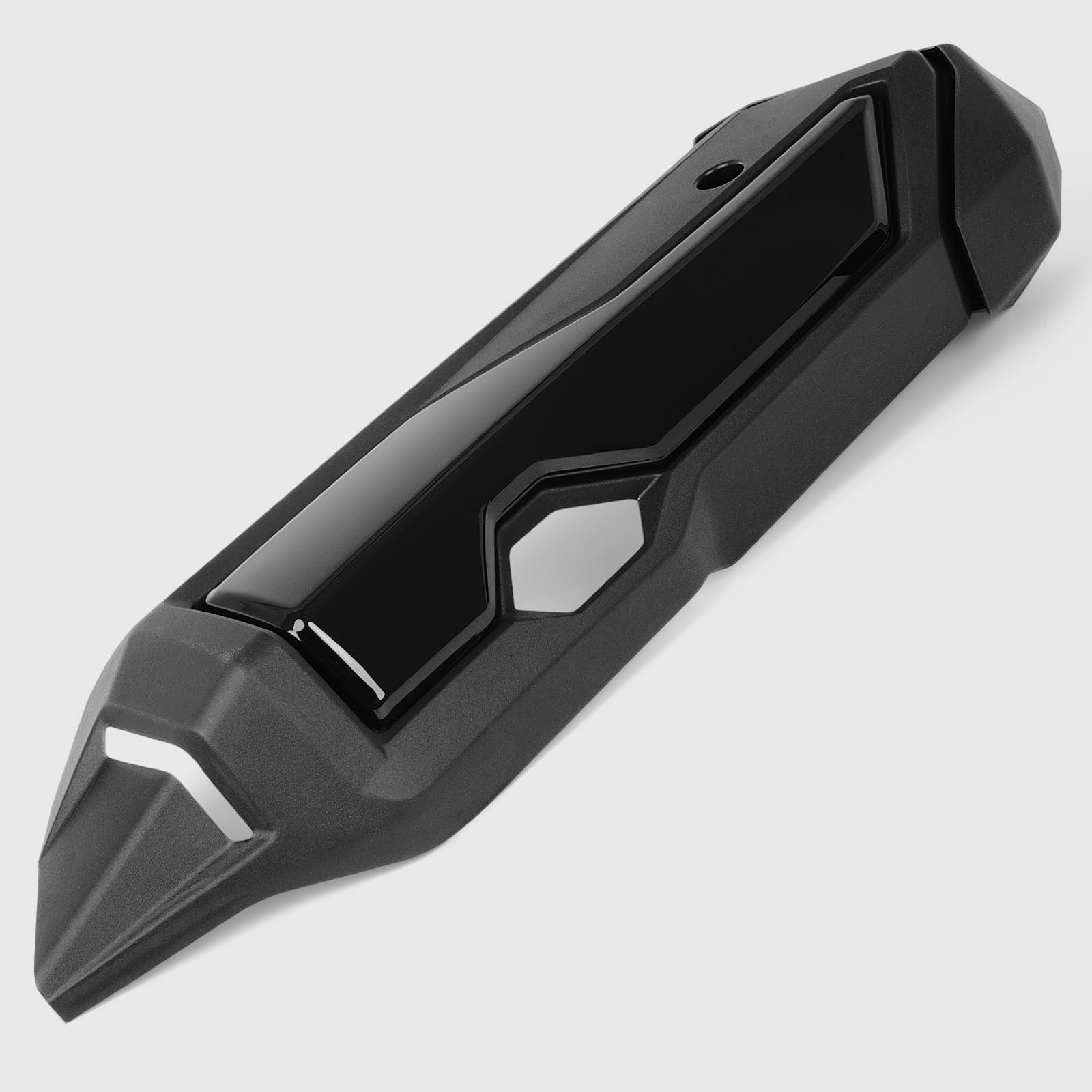WOOGA Motorrad Auspuff Rohr Hitzeschild Abdeckung Schutz passend für HO&N&DA Forza 350 /NSS 350 Forza350 /NSS350 Zubehör 2021-2025 (Glänzend schwarz)