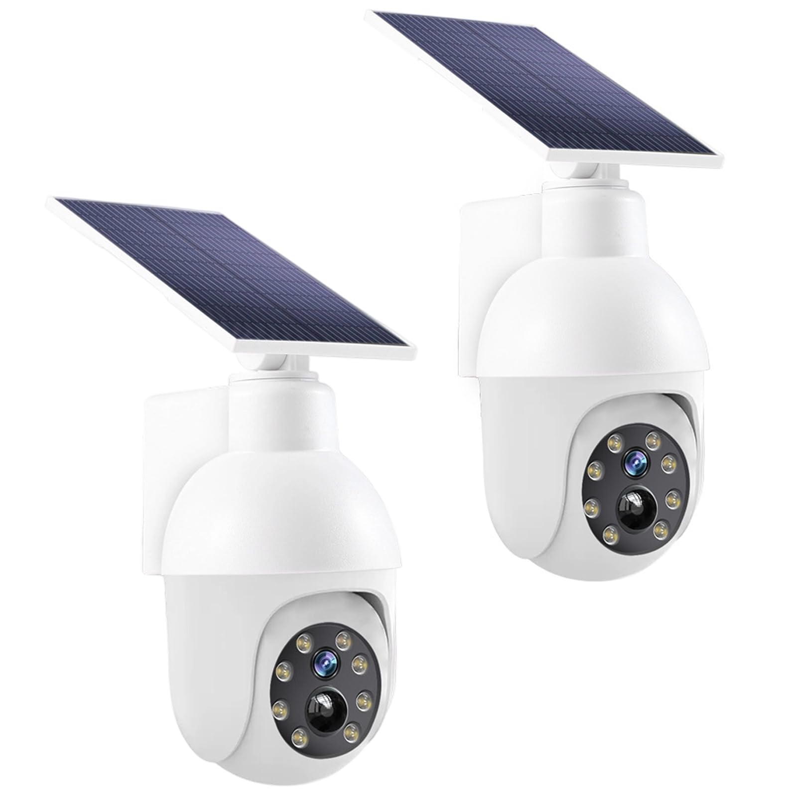 Lampadaire Solaire avec Caméra De Surveillance Factice (2pcs)