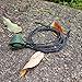Parallel Halo Shepherd Sling Handmade Paracord Leather Throwing Sling Old-Fashioned Slingshot
