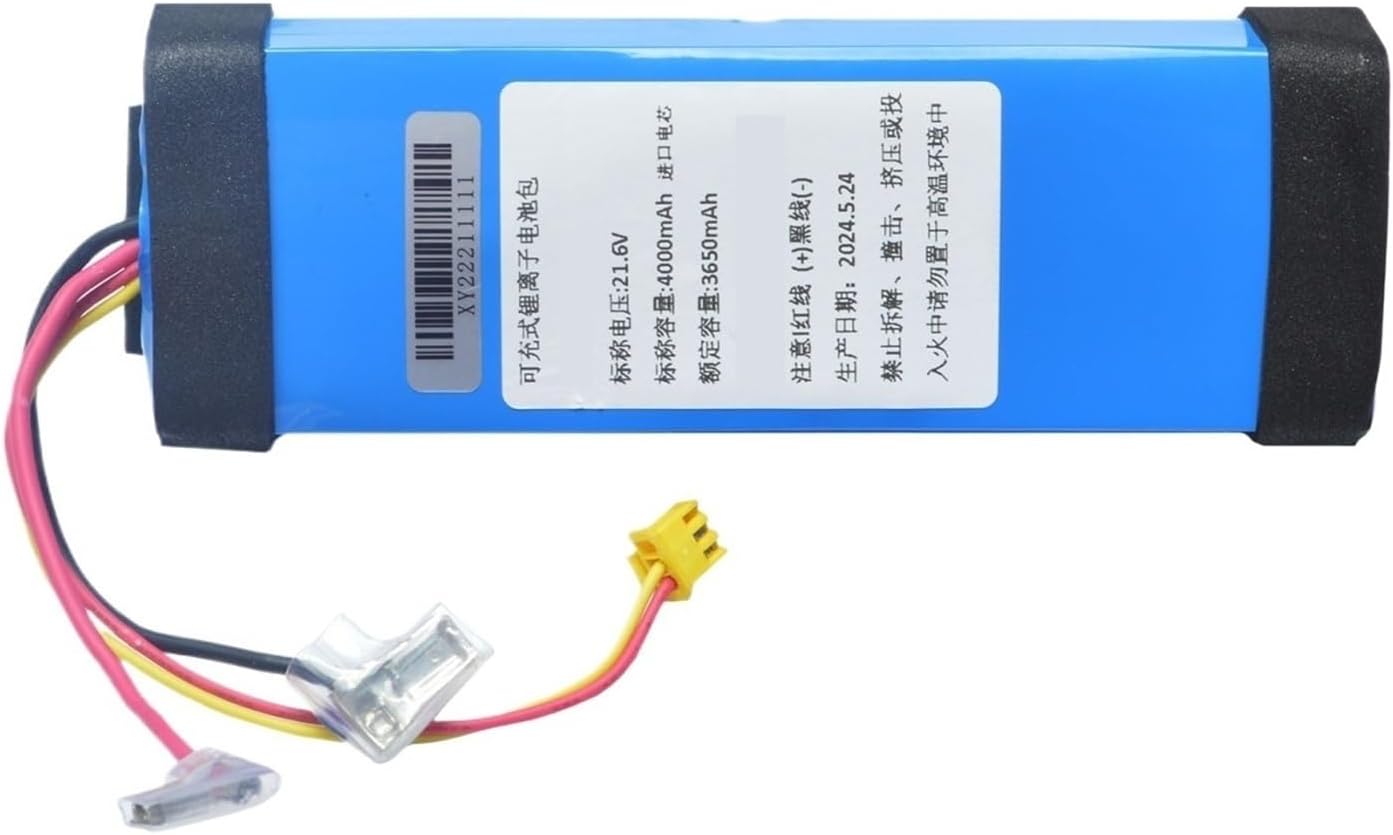 21.6V 4000mAh Replacement Battery, Compatible for ShunZao H100 Pro Wet Dry Vacuum Accessories Parts