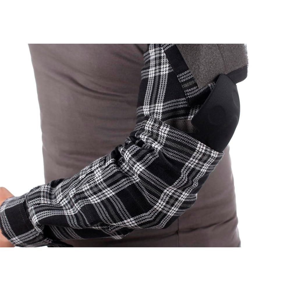 Invader Gear Camicia da uomo in flanella da combattimento Ubacs nera sotto gilet Top manica lunga