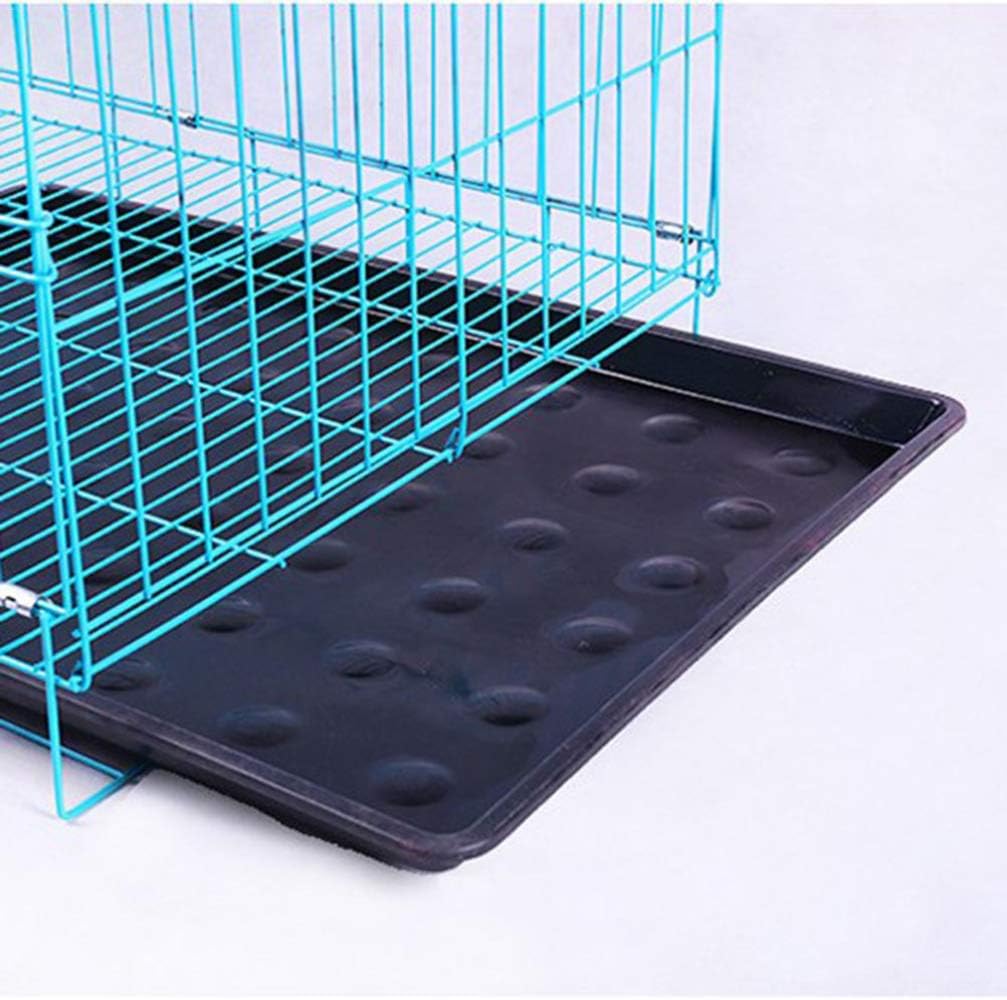 Large Dog Crate Pet Folding Cage Dog Cage Indoor Outdoor Small Metal Wire with Leak- Portable Pet for Puppy Cat Rabbit