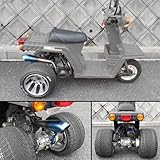 HELIOS ジャイロ X TD01 後期 カスタム マフラー ステンレス製 チタン 焼き色 カラー GYRO X チャンバー メガホン