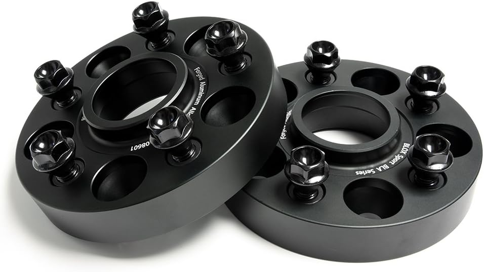 2Pcs 25MM PCD 5x112 CB66.5 Hub Centric Wheel Spacers Wheel Adapter Forged Aluminum Alloy 6061 T6 with Bolt M14x1.5 for Mercedes Benz M CLASS W163 W164 W166 R CLASS W251 W215 Restyling