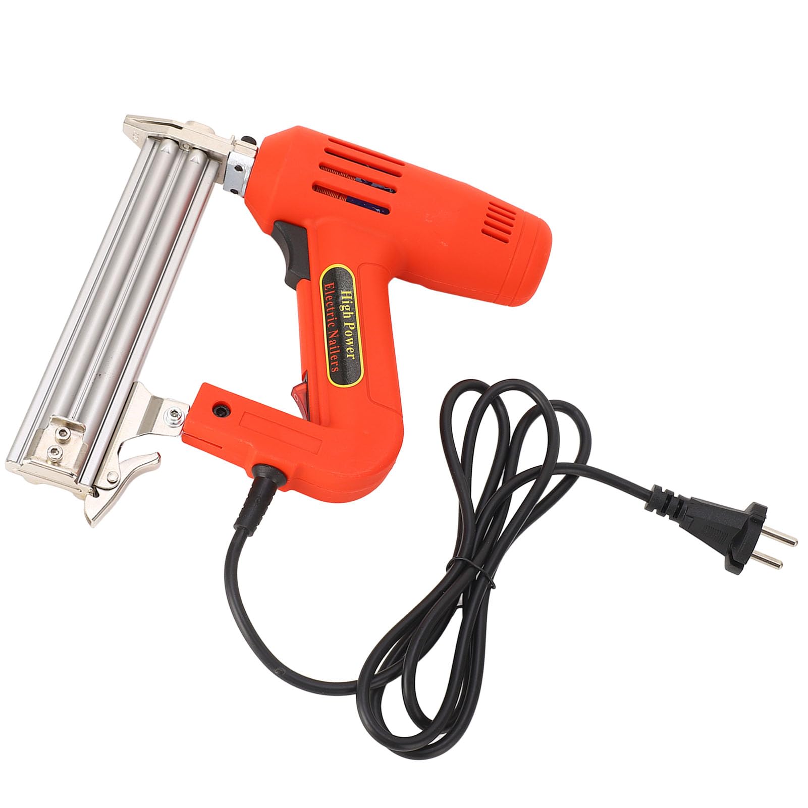 Hyuduo Pistola de Clavos Eléctrica 2200W para Carpintería con 100 Clavos F30 y Enchufe UE - Alta Potencia y Accesorios Incluidos