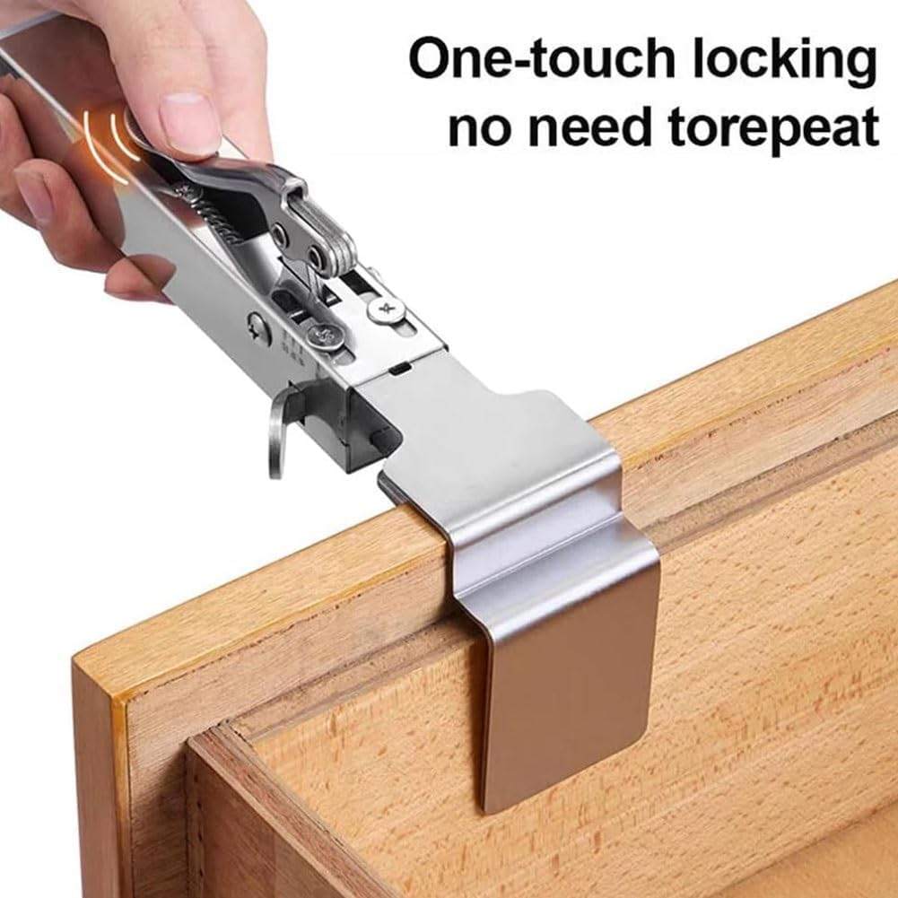 Adjustable Drawer Fixing Clamp, Drawer Jig Woodworking Tools, Drawer Front Installation Clamps, Cabinet Hardware Jig, Heavy-Duty Drawer Stabilizer for Carpenter Household Tables Desks Mount(2pcs)