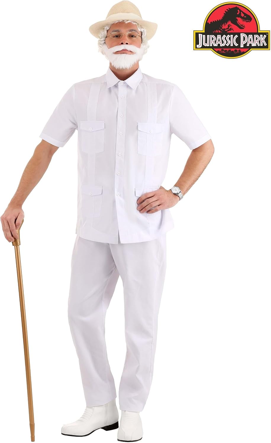 Jurassic Park John Hammond Costume for Adults, Paleontologist Costume, Dinosaur Theme Cosplay & Halloween