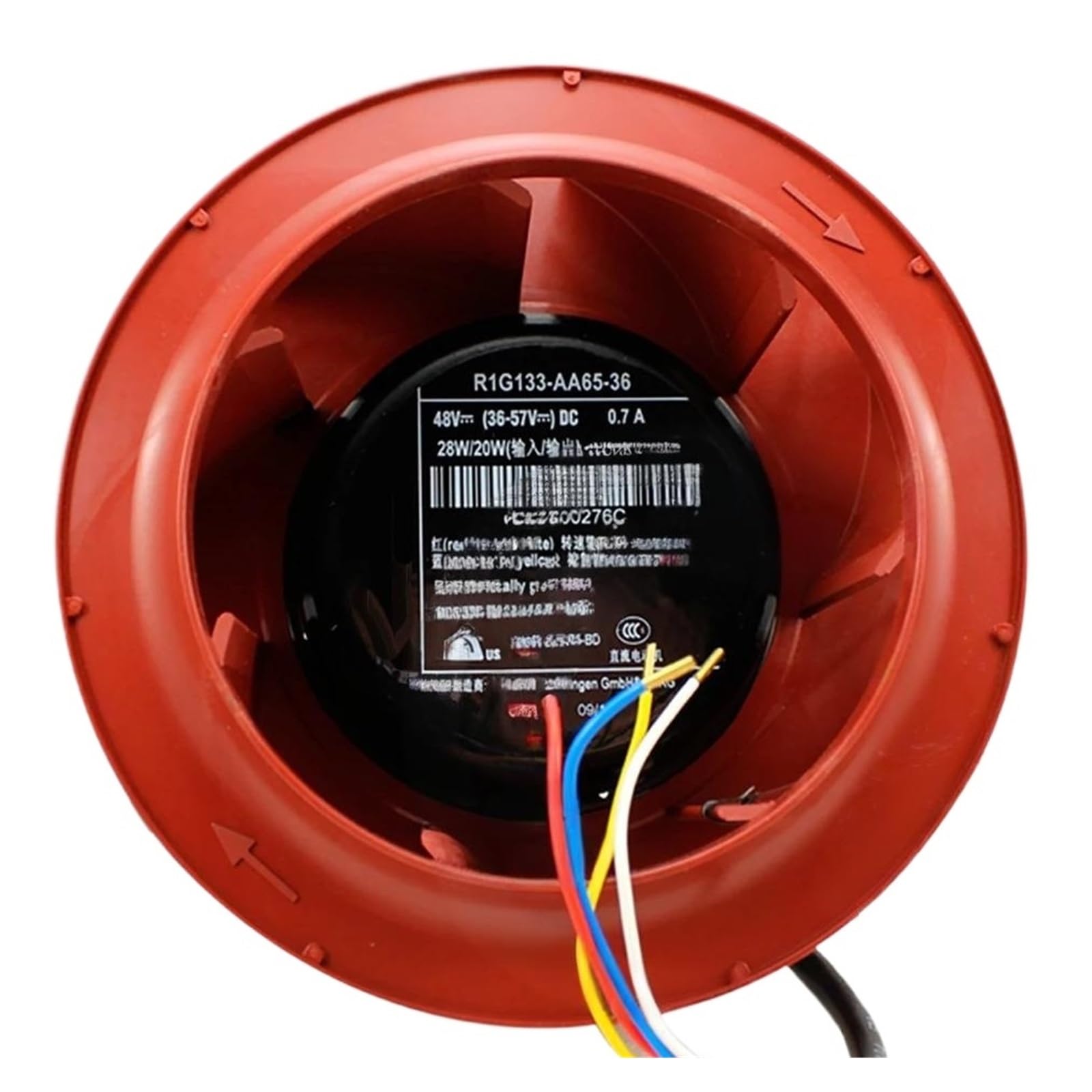 ZBWZXBDJ R1G133-AA65-36 DC 48V 0.7A 28W/20W cooling fan